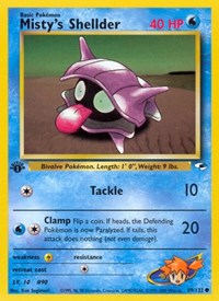Mistys Shellder English - Gym Heroes [Near Mint]