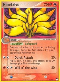 Ninetales (Reverse Holofoil) English - Power Keepers [Moderately Played]