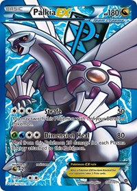Palkia EX Team Plasma 100 Full Art English - Plasma Blast [Moderately Played]