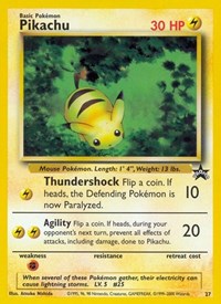 Pikachu (27) (Normal) English - WoTC Promo [Lightly Played]