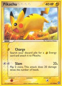 Pikachu English - Power Keepers [Lightly Played]