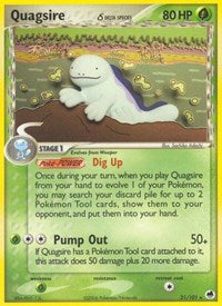 Quagsire (Delta Species) (Reverse Holofoil) English - Dragon Frontiers [Lightly Played]