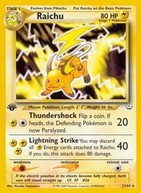 Raichu English - Neo Revelation [Near Mint]