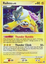 Raikou (Reverse Holofoil) English - Secret Wonders [Moderately Played]
