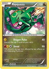 Rayquaza (Reverse Holofoil) English - Legendary Treasures [Lightly Played]