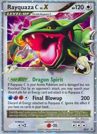 Rayquaza C LVX DP47 English - Diamond and Pearl Promos [Moderately Played]