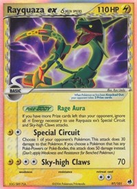 Rayquaza ex (Delta Species) English - EX Dragon Frontiers [Damaged]