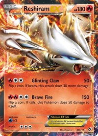 Reshiram EX English - Legendary Treasures [Lightly Played]