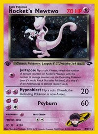 Rockets Mewtwo Japanese - Gym Challenge [Lightly Played]