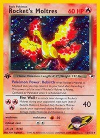 Rocket's Moltres (Unlimited Holofoil) English - Gym Heroes [Lightly Played]