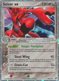 Scizor ex English - EX Unseen Forces [Moderately Played]