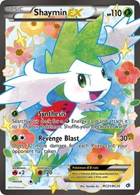 Shaymin EX Full Art English - Legendary Treasures: Radiant Collection [Damaged]