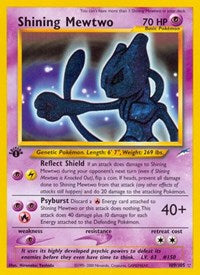 Shining Mewtwo (Unlimited Holofoil) English - Neo Destiny [PSA 1]