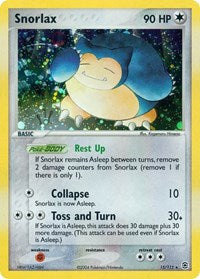 Snorlax English - FireRed & LeafGreen [Lightly Played]