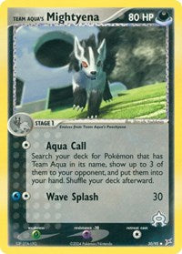 Team Aqua's Mightyena - 30/95 (Reverse Holofoil) English - Team Magma vs Team Aqua [Near Mint]