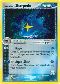 Team Aqua's Sharpedo - 5/95 (Reverse Holofoil) English - Team Magma vs Team Aqua [Damaged]