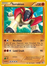 Terrakion English - Boundaries Crossed [Moderately Played]
