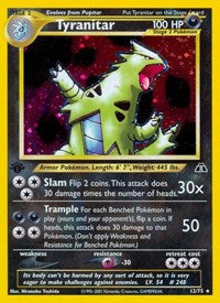 Tyranitar (12) (Unlimited Holofoil) English - Neo Discovery [Lightly Played]