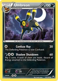 Umbreon (61) (Normal) English - Dark Explorers [Lightly Played]