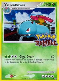 Venusaur English - Rumble [Moderately Played]