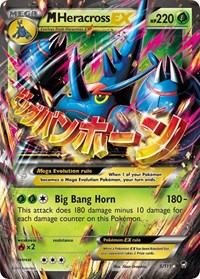 M Heracross EX English - XY - Furious Fists [Moderately Played]