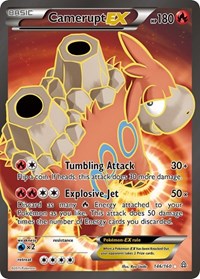 Camerupt EX 146 Full Art English - XY - Primal Clash [Lightly Played]