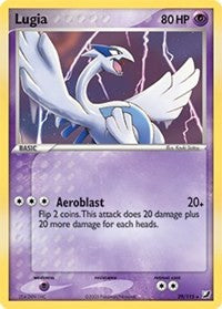 Lugia 29 115 EX Unseen Forces English - Deck Exclusives [Lightly Played]