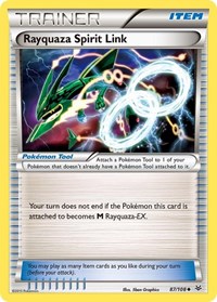 Rayquaza Spirit Link (Reverse Holofoil) English - XY - Roaring Skies [Near Mint]