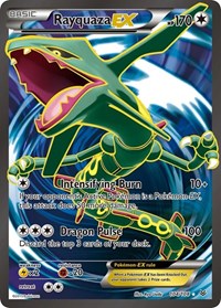 Rayquaza EX 104 Full Art English - XY - Roaring Skies [Moderately Played]