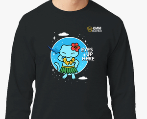 EYES UP HERE | Bubble Mew! - Omni Collectibles x Champion Long-Sleeve