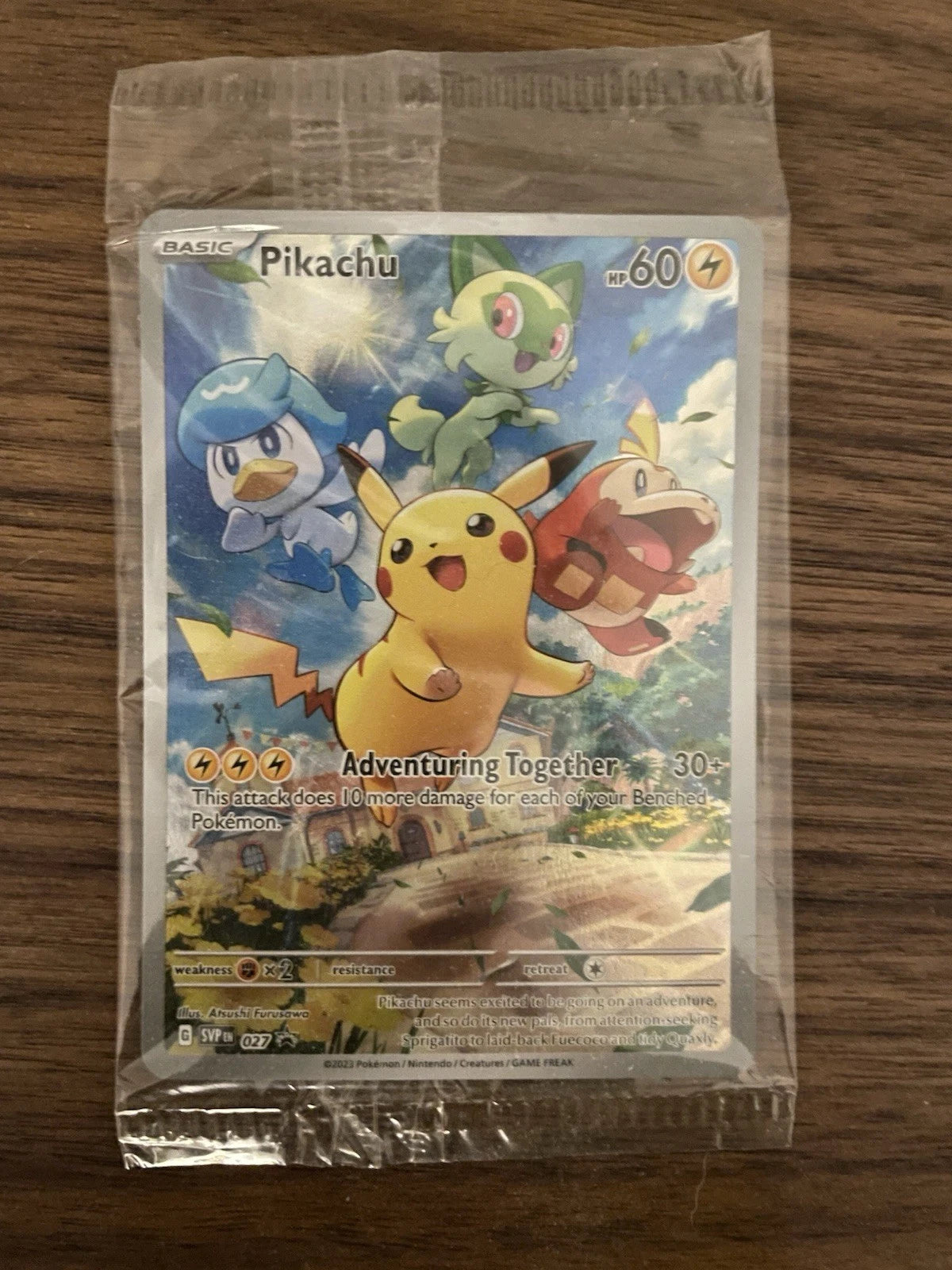 Pikachu 027 Sv: Scarlet & Violet Promo Cards Holo Sealed English - Promo [Near Mint]