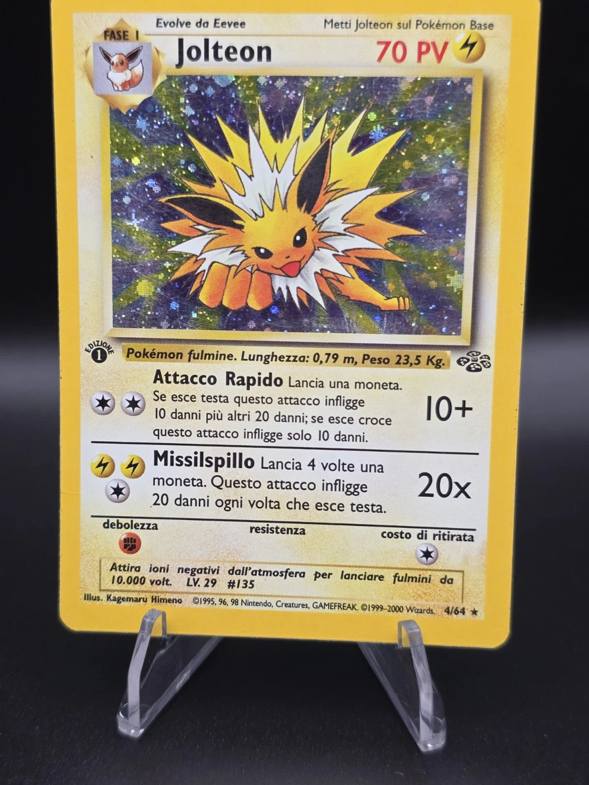 Jolteon Jungle Italian 1ST EDITION <-- Read this English - jungle [PSA 5]