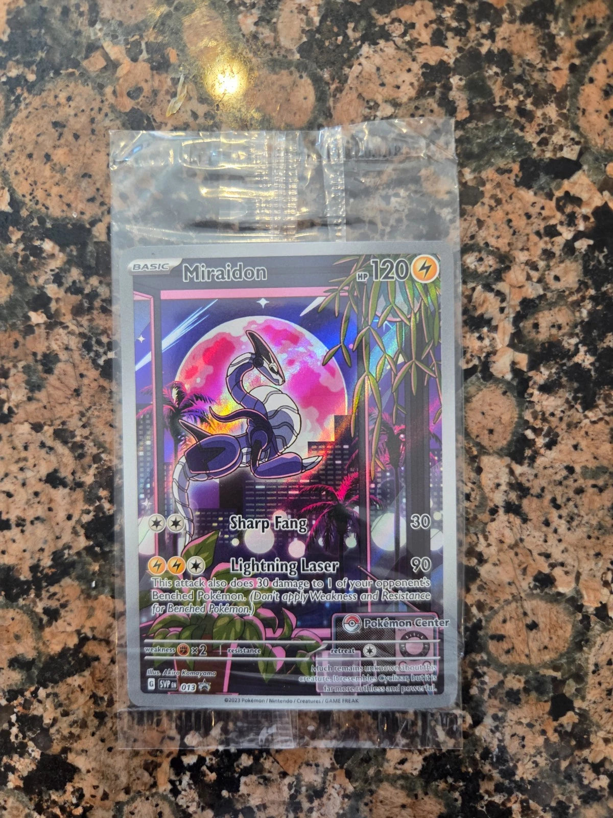 Sealed Miraidon Pokemon Center Stamped Promo SVP 013 Scarlet & Violet PC ETB English - Promo [Near Mint]