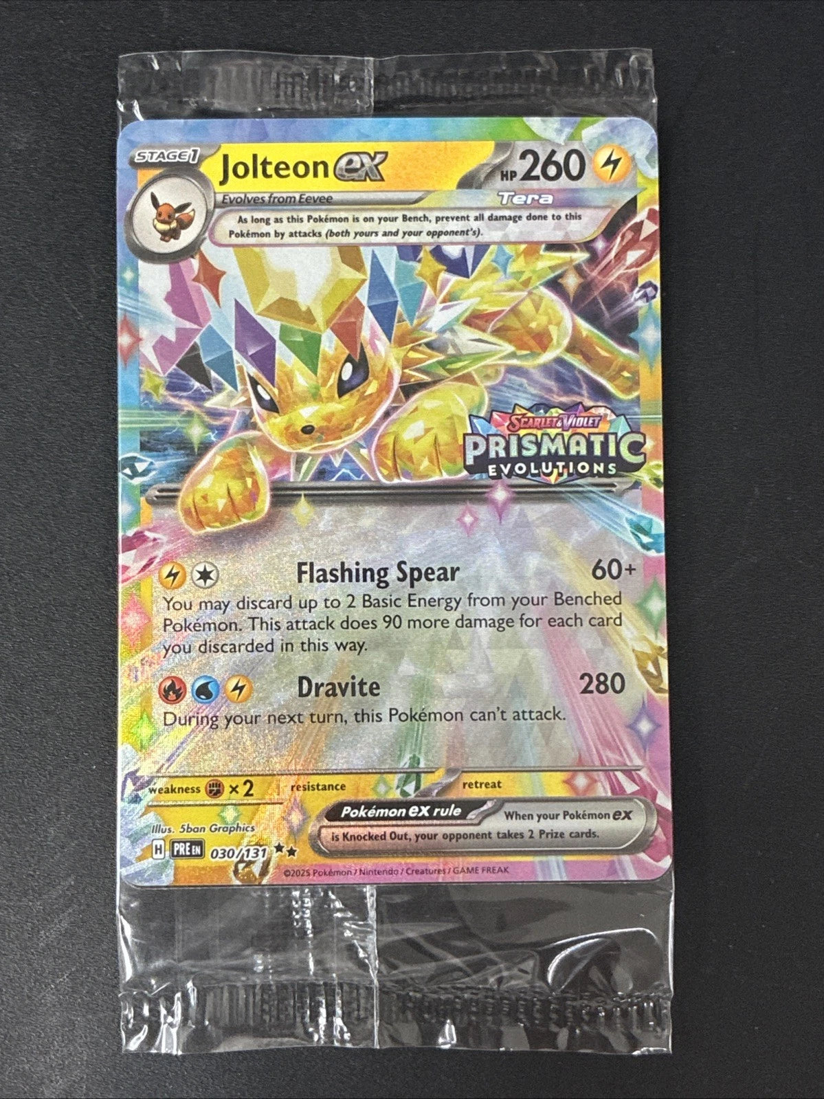 Jolteon Ex Prismatic Sealed Stamped English - Promo [Near Mint]