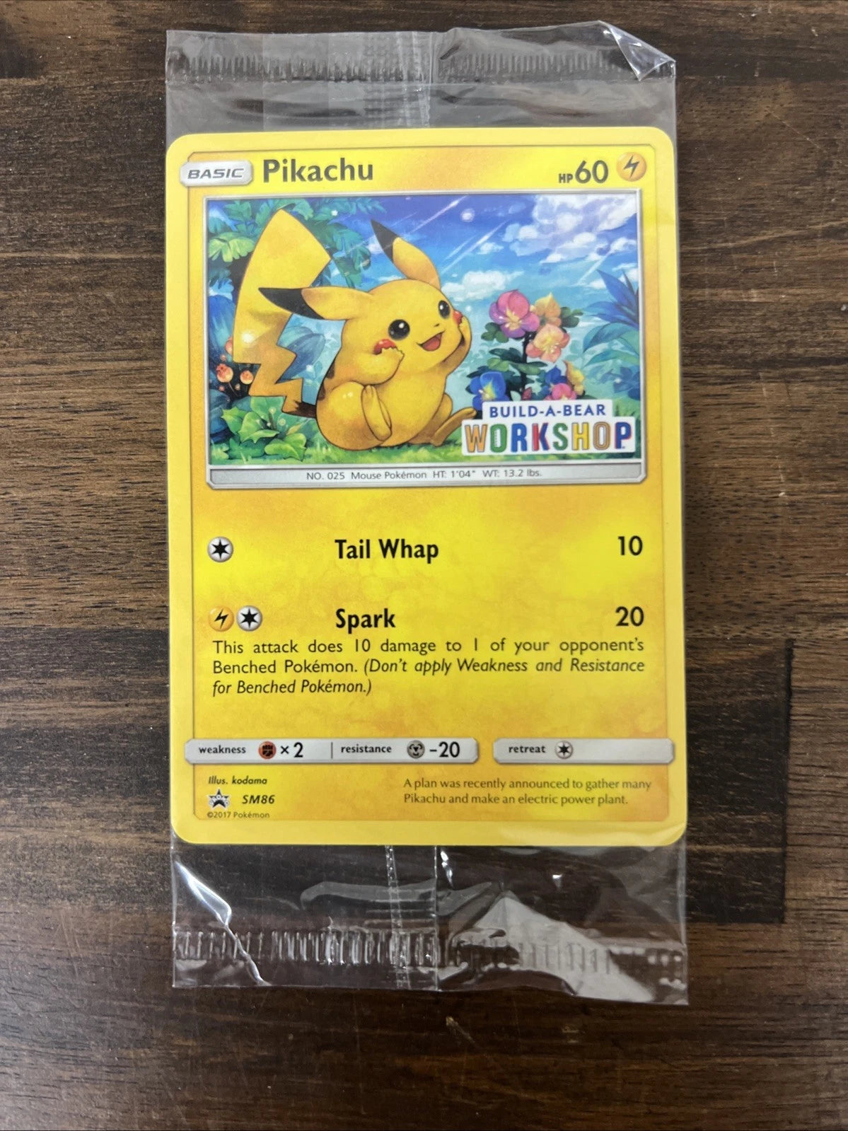 Pokemon Build-A-Bear Workshop Promo Pikachu SM86 - Sealed English - Promo [Near Mint]