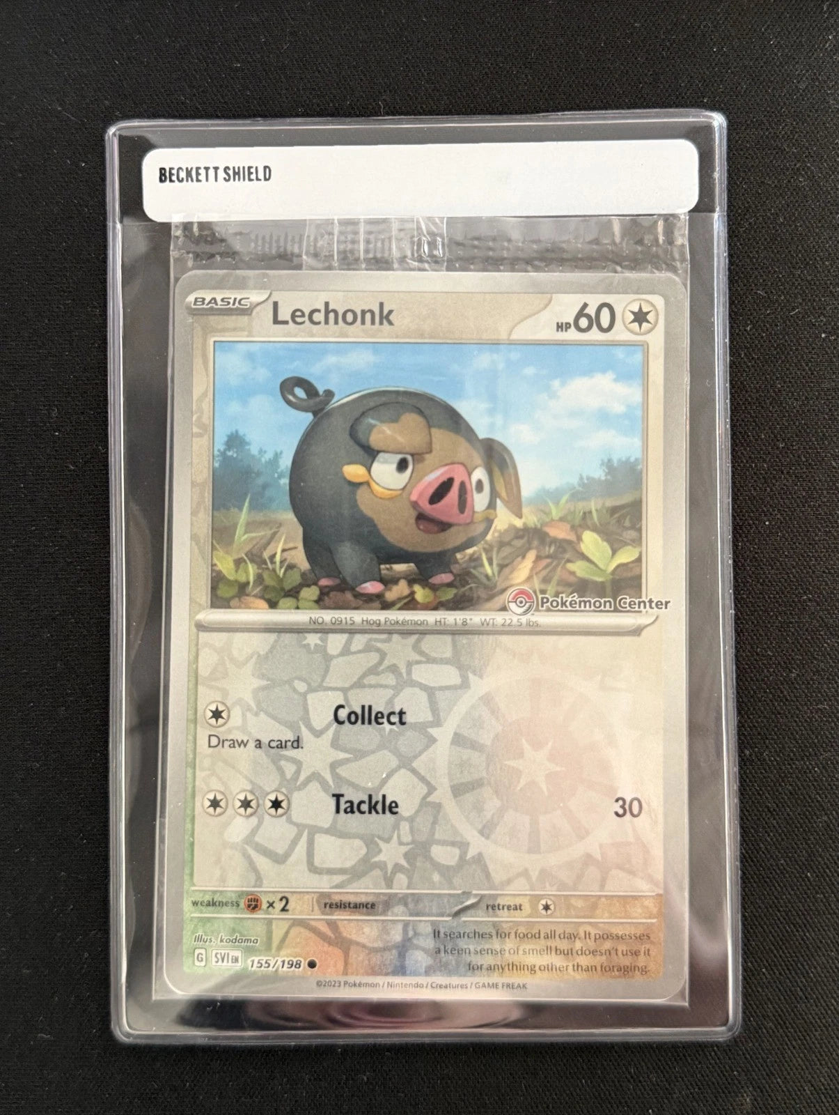Lechonk (Pokemon Center) Promo Common 155/198 NM Holo SEALED English - Promo [Lightly Played]