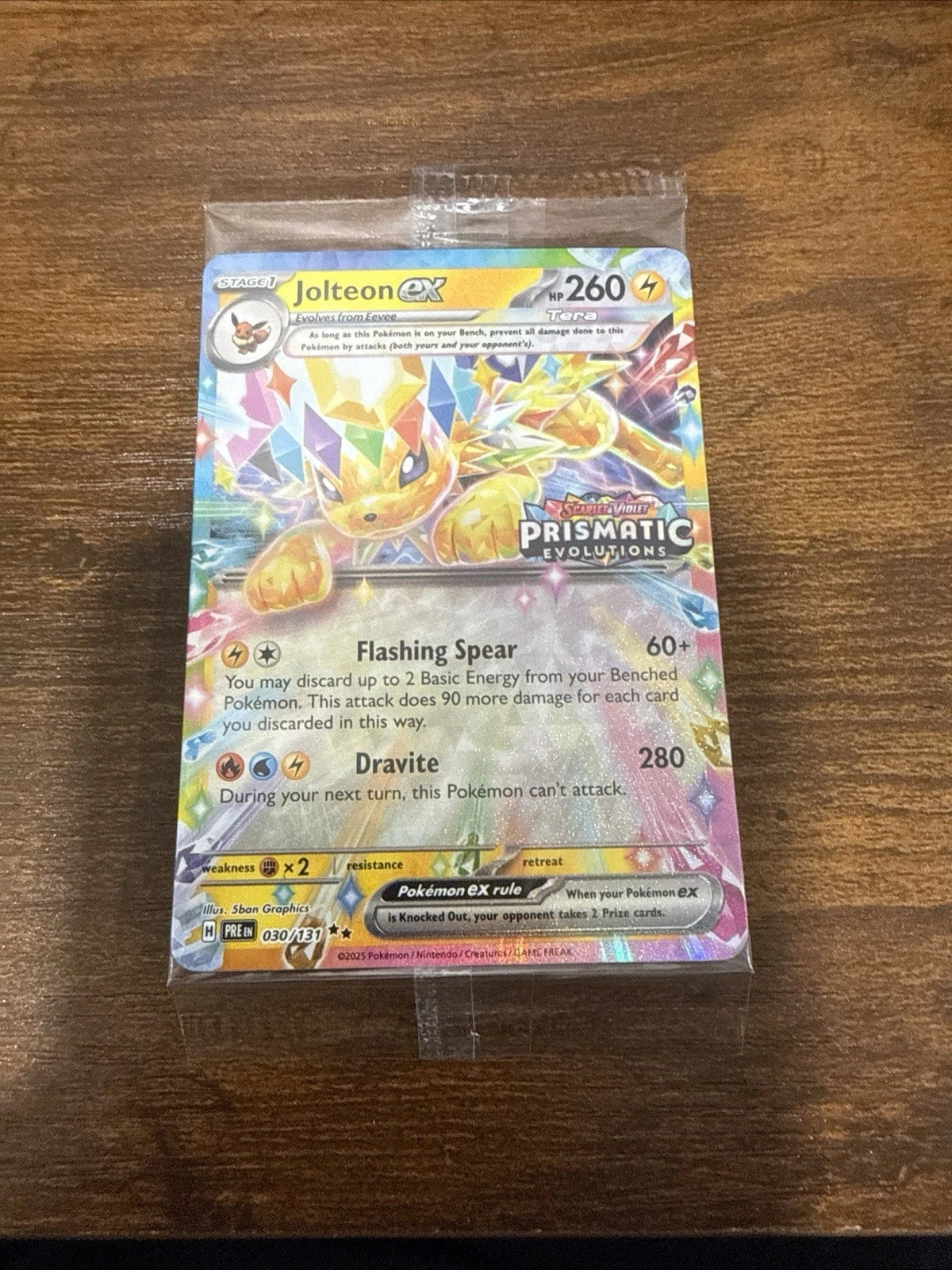 Pokemon Prismatic Evolutions Jolteon ex 030/131 Surprise Box Stamped Sealed English - Promo [Near Mint]