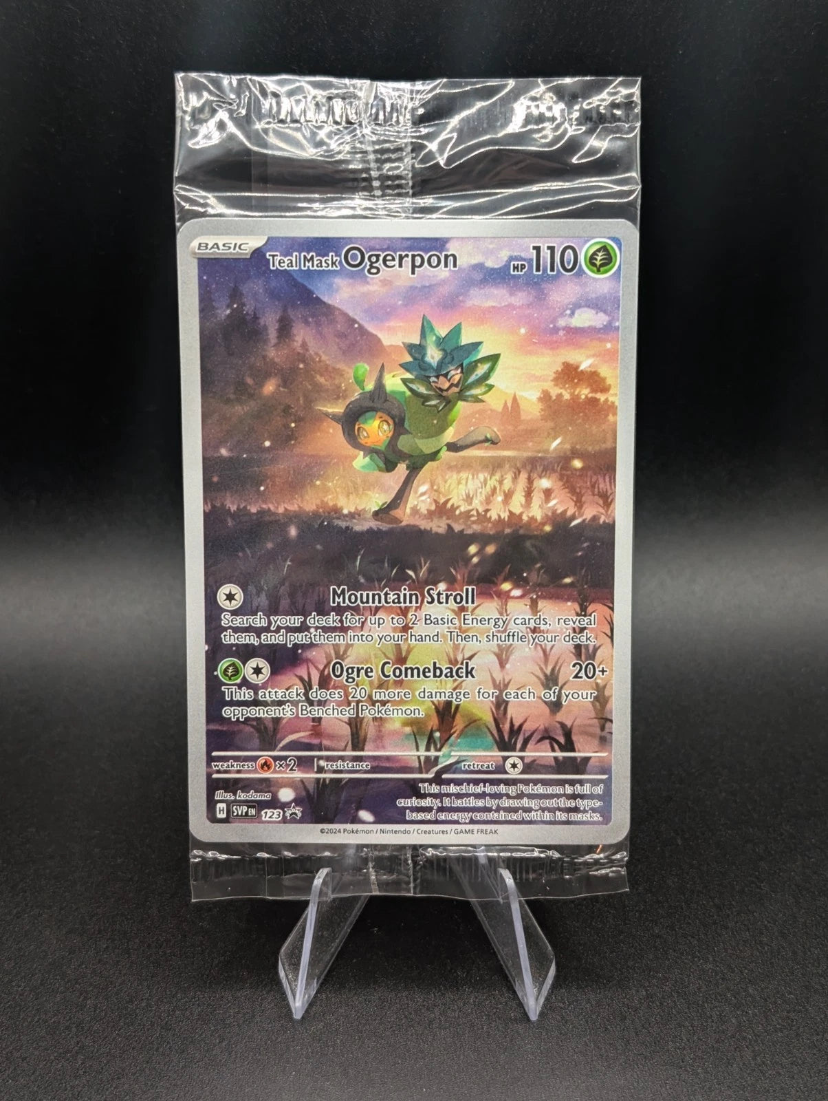 Teal Mask Ogerpon SVP 123 SEALED PROMO Holo Full Art English - Promo [Near Mint]