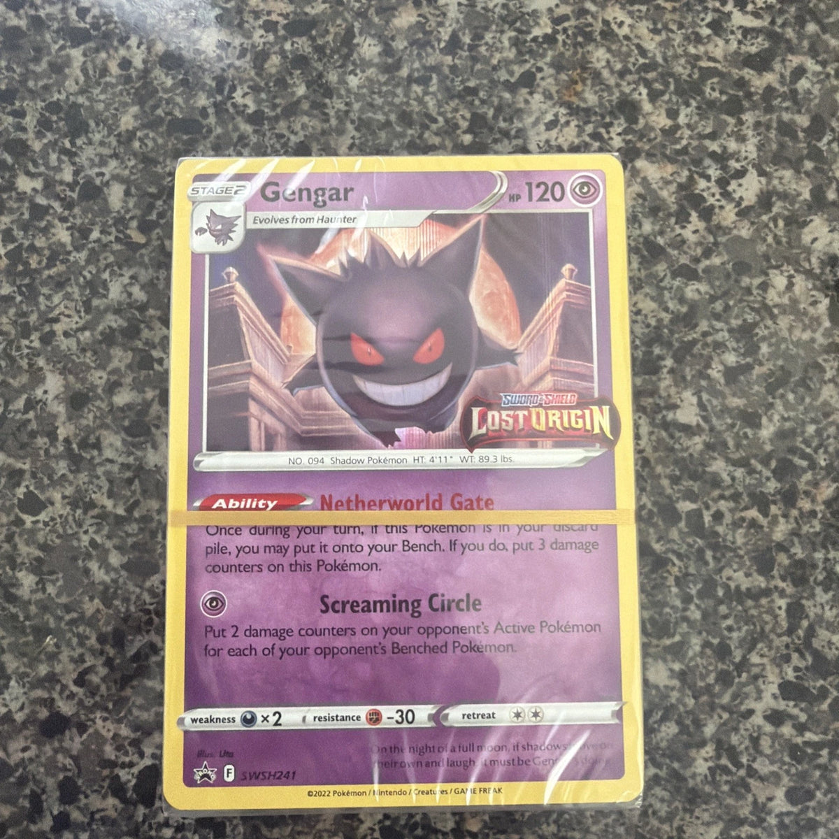 Gengar SWSH241 Lost Origin Stamped Prerelease Deck Sealed English - Lost Origin [Near Mint]